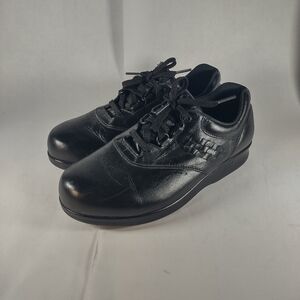 SAS Free Time Orthopedic Shoes Womens 8.5 Wide Black Comfort Walking